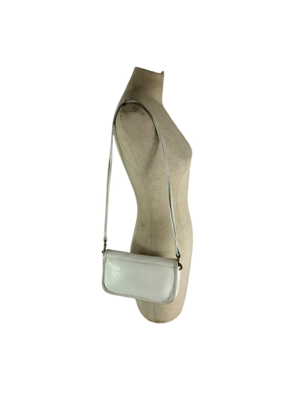 Ultra Rare Vintage COACH Bonnie Cashin Basic White Leather Shoulder Bag 1970s - Picture 2 of 16